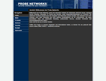 Tablet Screenshot of probe-networks.de